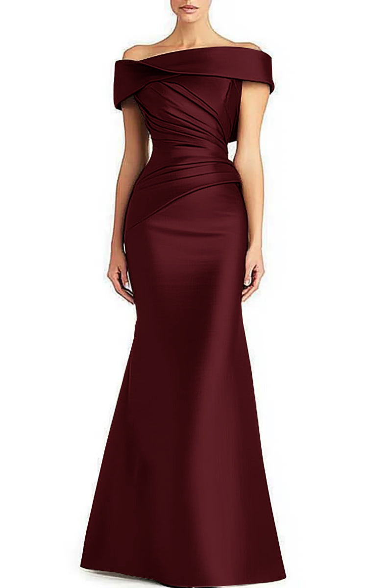 Timeless Elegance Off-Shoulder Gown