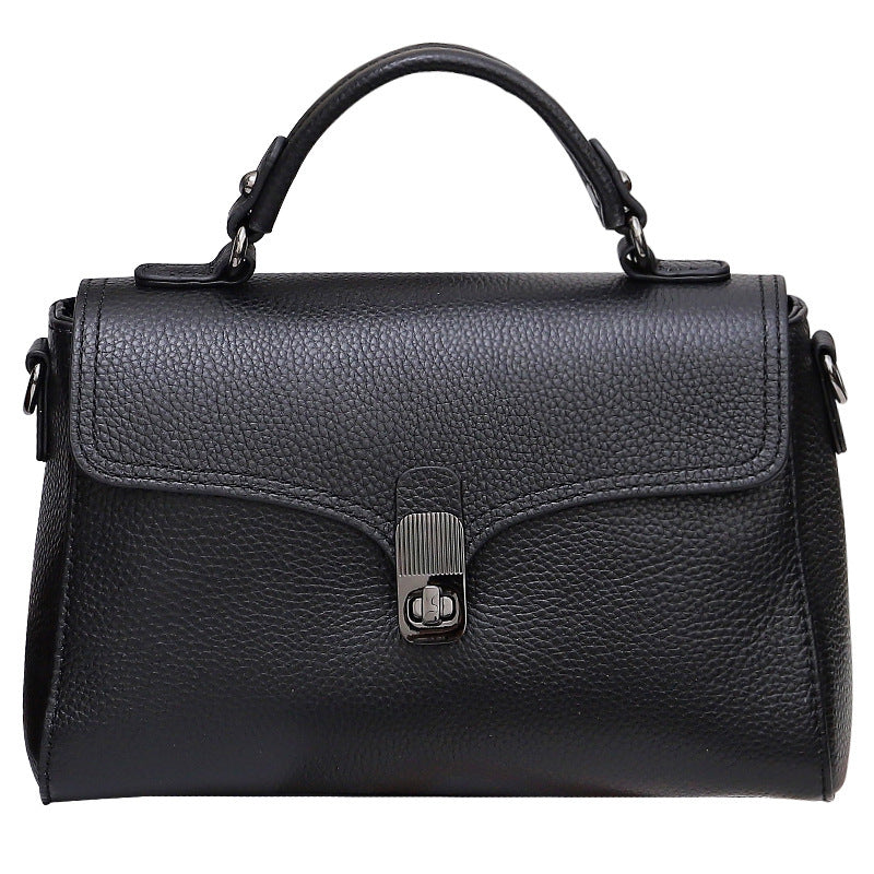 Premium Pebbled Leather Handbag