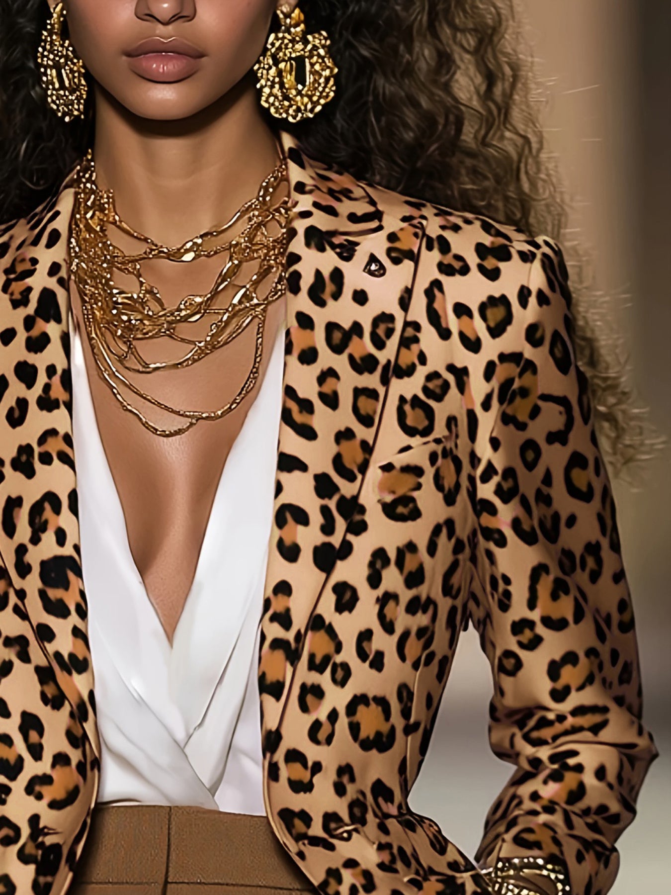 Leopard Power Blazer