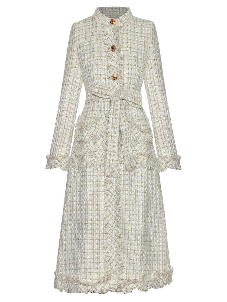 Chic Allure Waist-Tie Coat