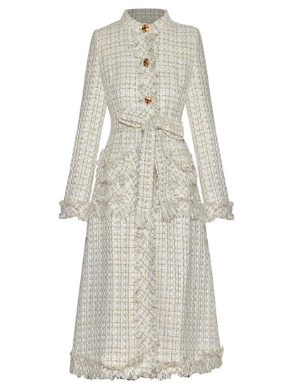 Chic Allure Waist-Tie Coat