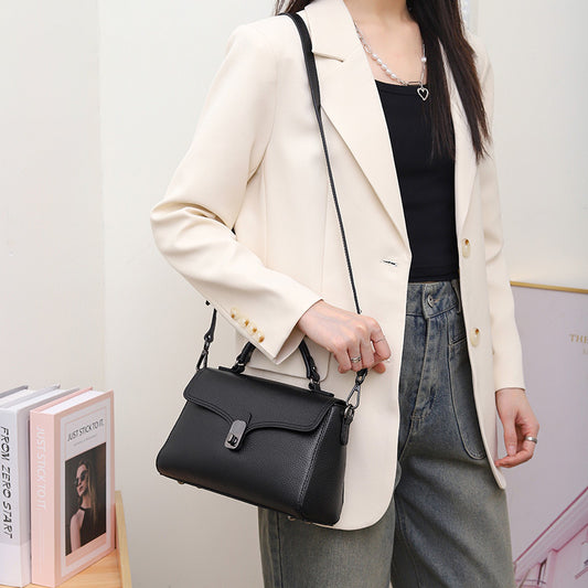 Premium Pebbled Leather Handbag