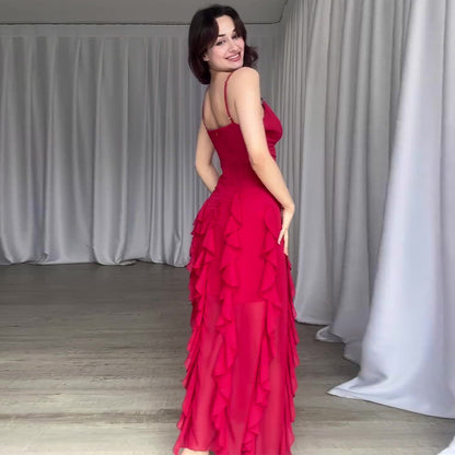 Flirty Flow Ruffle Dress