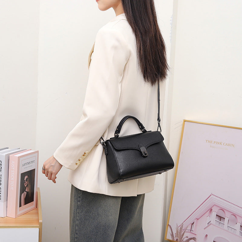 Premium Pebbled Leather Handbag
