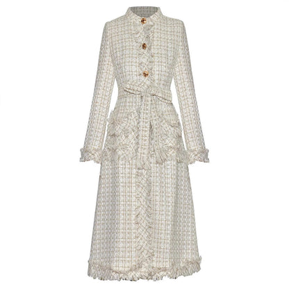 Chic Allure Waist-Tie Coat