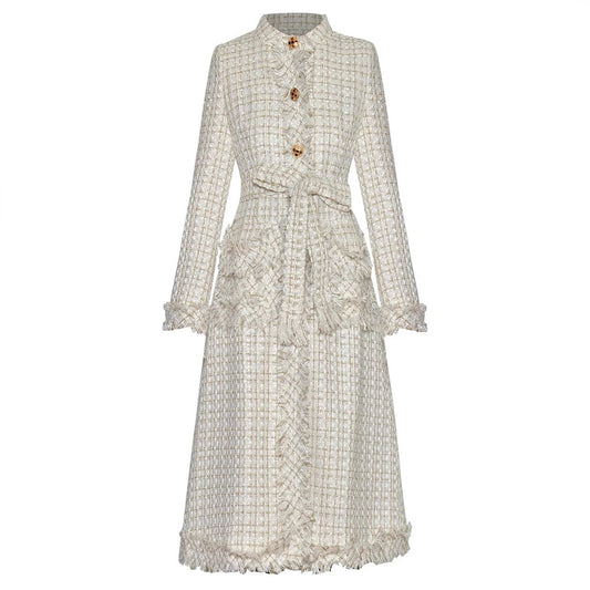 Chic Allure Waist-Tie Coat