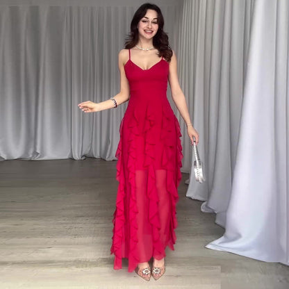 Flirty Flow Ruffle Dress