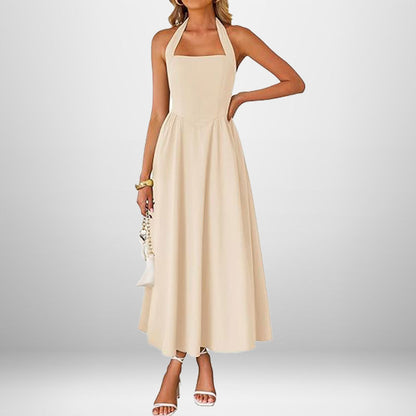 Graceful Glow Halter Dress