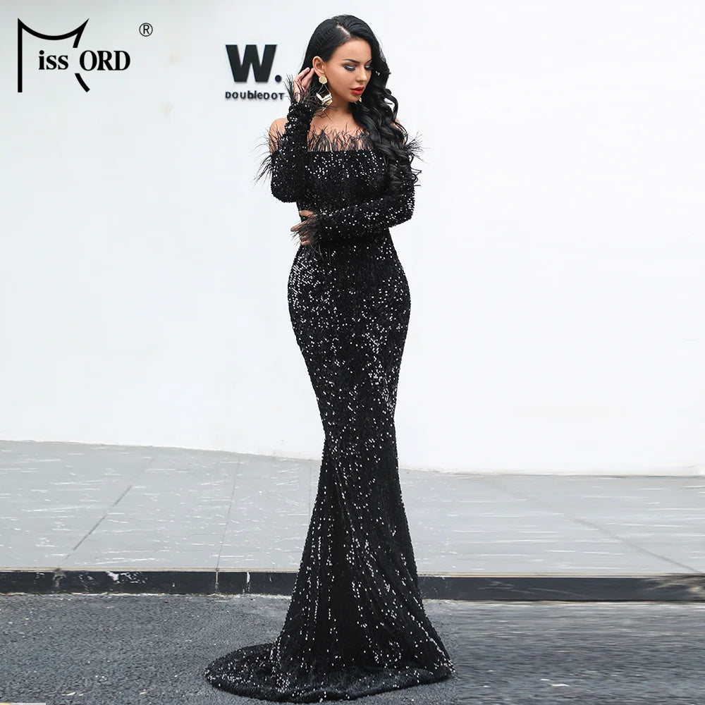 Elegance Unleashed Sequin Gown