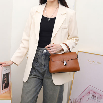 Premium Pebbled Leather Handbag