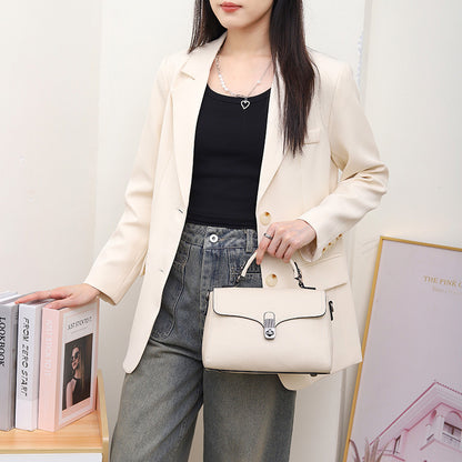 Premium Pebbled Leather Handbag